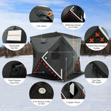 Pop Up Ice Fishing Shelter 2-3, 3-4 Person
