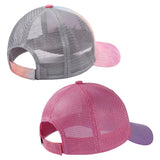 Kids Youth Fishing Sun Hat Mesh Back Adjustable Baseball Trucker Cap 2PCS/Pack