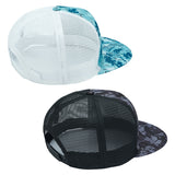 Unisex Flat Brim Trucker Cap Mesh Back For Men Women 2PCS/Item