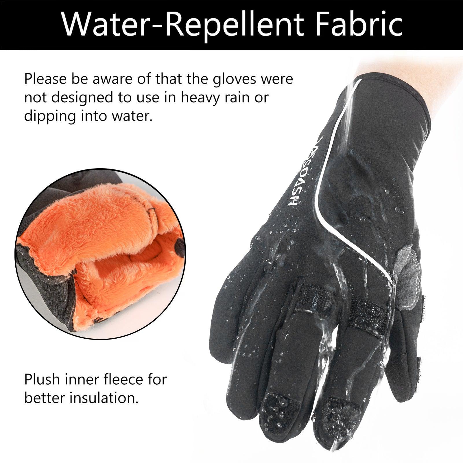 Waterproof Warm Gloves For Men With Fleece Lining