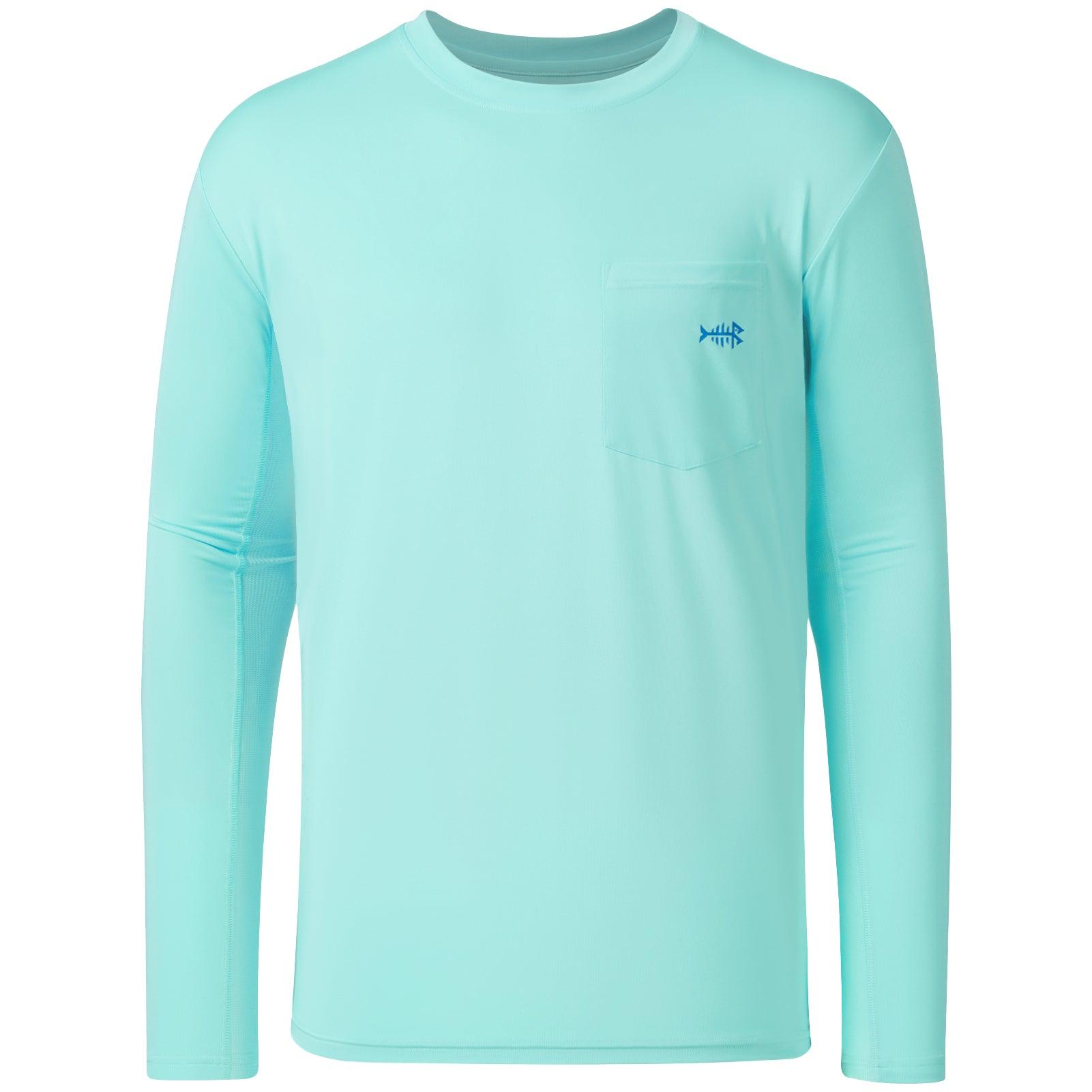 Men’s UPF 50+ Long Sleeve Fishing Shirt with Chest Pocket - Bassdash