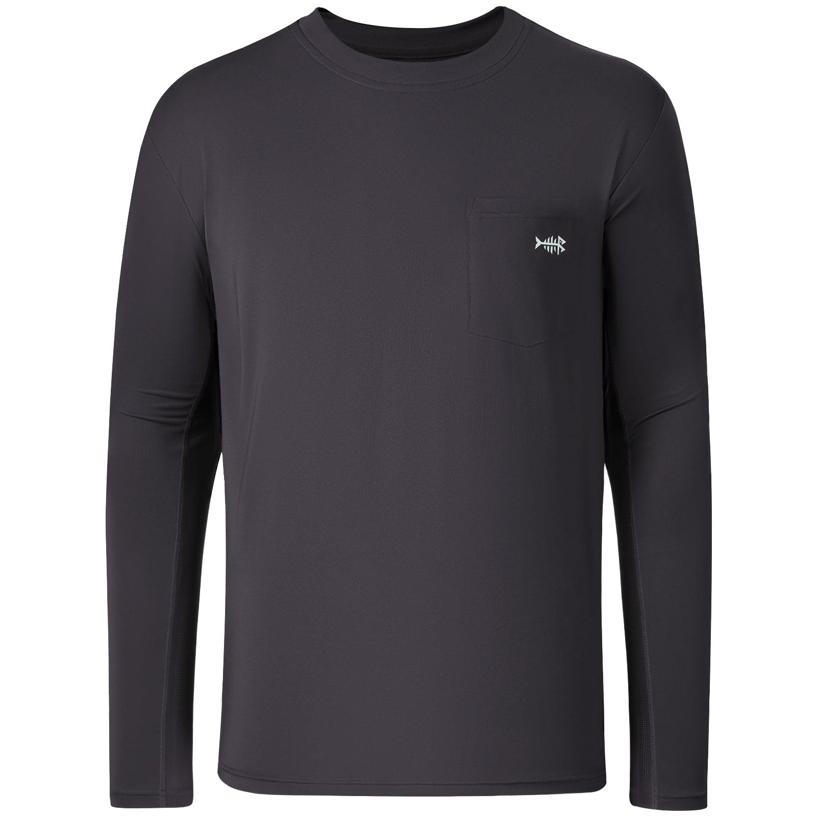 Men’s UPF 50+ Long Sleeve Fishing Shirt with Chest Pocket - Bassdash