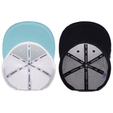 Unisex Flat Brim Trucker Cap Mesh Back For Men Women 2PCS/Item