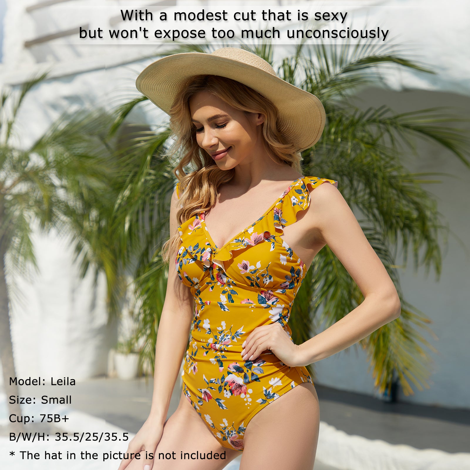 WILDBREATH Women's Tummy Control Ruffled Strap One Piece Swimsuit