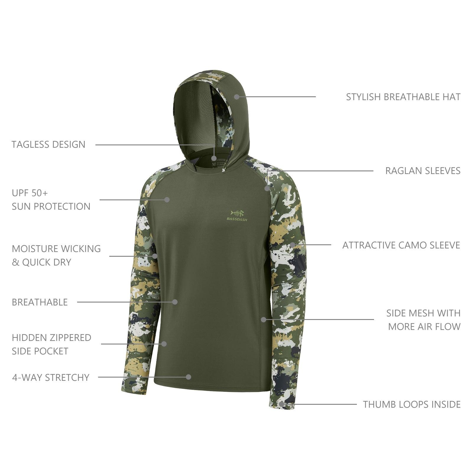 Long Sleeve Fishing Shirt with Hood | Bassdash Fishing