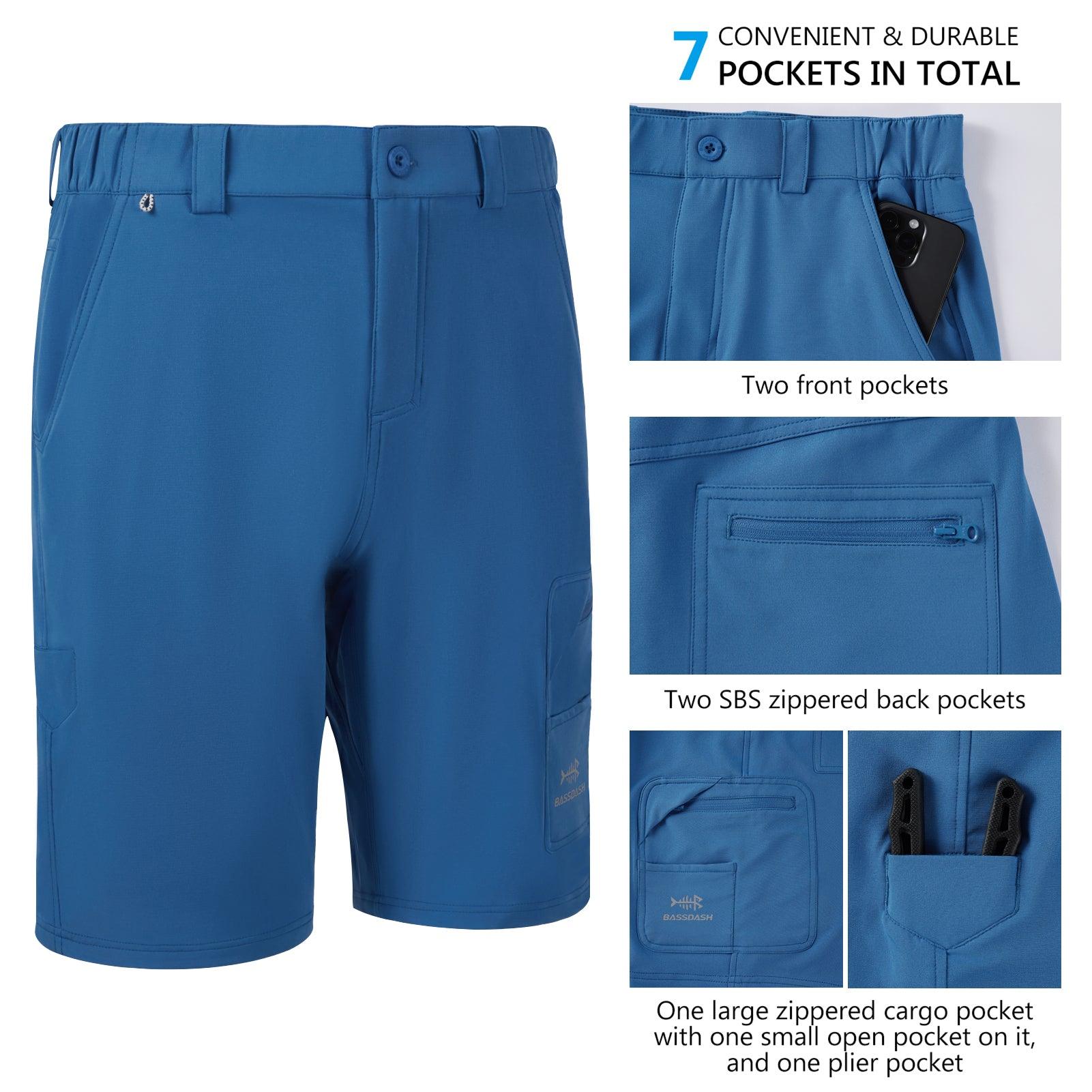 Men's Cargo Shorts with Zip Pockets Quick Dry Water Resistant FP01M