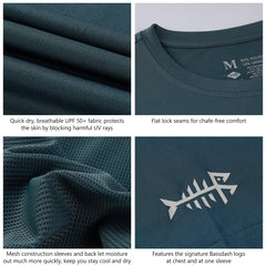 sun shirt short sleeve Slate Blue