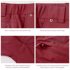 Men's UPF 50+ 10.5” Cargo Shorts Quick Dry Water Resistant FP01M- New Color