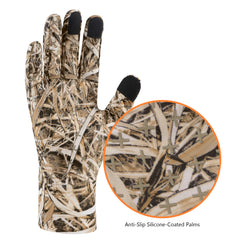 Men's Lightweight UPF 50+ Camo Hunting Gloves HG05