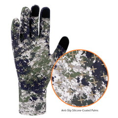 Men's Lightweight UPF 50+ Camo Hunting Gloves HG05