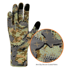 Men's Lightweight UPF 50+ Camo Hunting Gloves HG05
