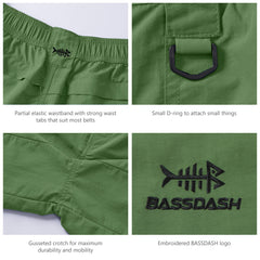 Men's 6in Quick Dry Water Resistant UPF 50+ Shorts FP03M
