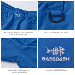 Men's 6in Quick Dry Water Resistant UPF 50+ Shorts FP03M