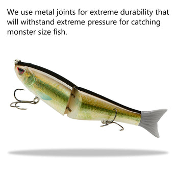 SwimShad Glide Baits Single-Jointed Hard Fishing Lure - Bassdash