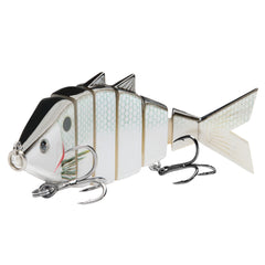 Bone Swimbait Multi Jointed Hard Fishing Lure for Bass