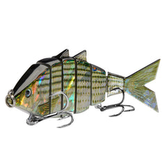 Bone Swimbait Multi Jointed Hard Fishing Lure for Bass