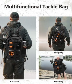 Convertible Fishing Backpack Sling Bag