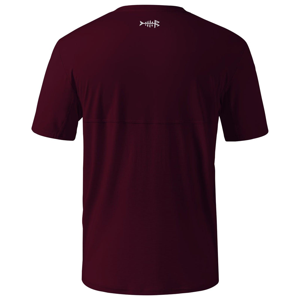 BASSDASH Men's UPF 50+ Performance Short Sleeve Pocket T-Shirt UV Sun Protection Fishing Hiking Kayaking Sports Shirtsdark Grey Grey Logo - View #9