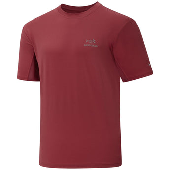Red performance fishing shirts 