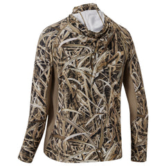 M's UPF 50+ Long Sleeve Camo Hoodie for Hunting with Mask FS06M