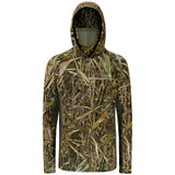 Men's UPF 50+ Long Sleeve Hunting Hoodie with Mask FS06M - Bassdash
#color_marshreed