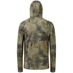 M's UPF 50+ Long Sleeve Camo Hoodie for Hunting with Mask FS06M