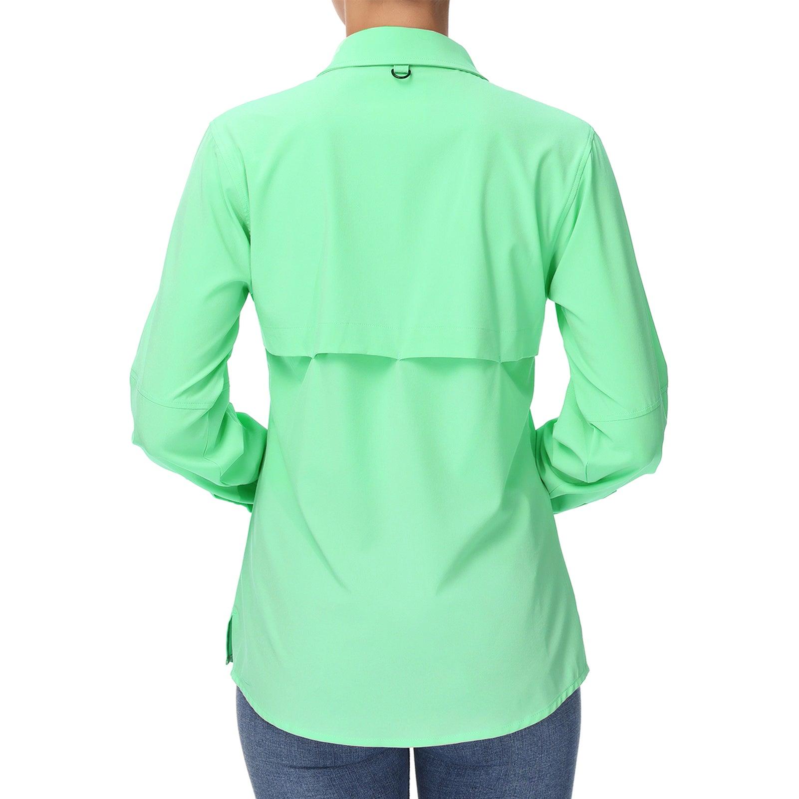 Sun Protection Shirts for Women Button Down | Bassdash Outdoor White / 2X-Large