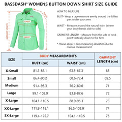 Women's UPF 50+ Long Sleeve Button Down Shirt FS21W - Bassdash