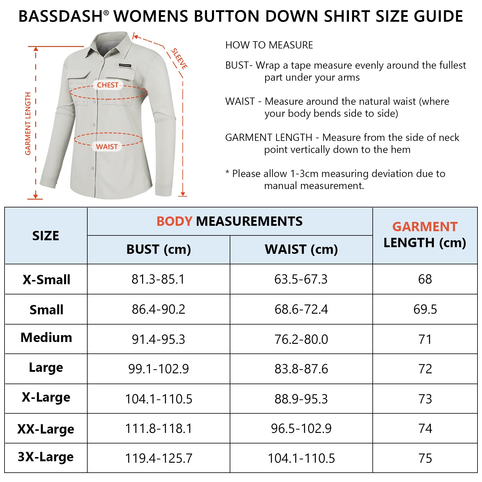 Women's UPF 50+ Long Sleeve Button Down Shirt FS21W