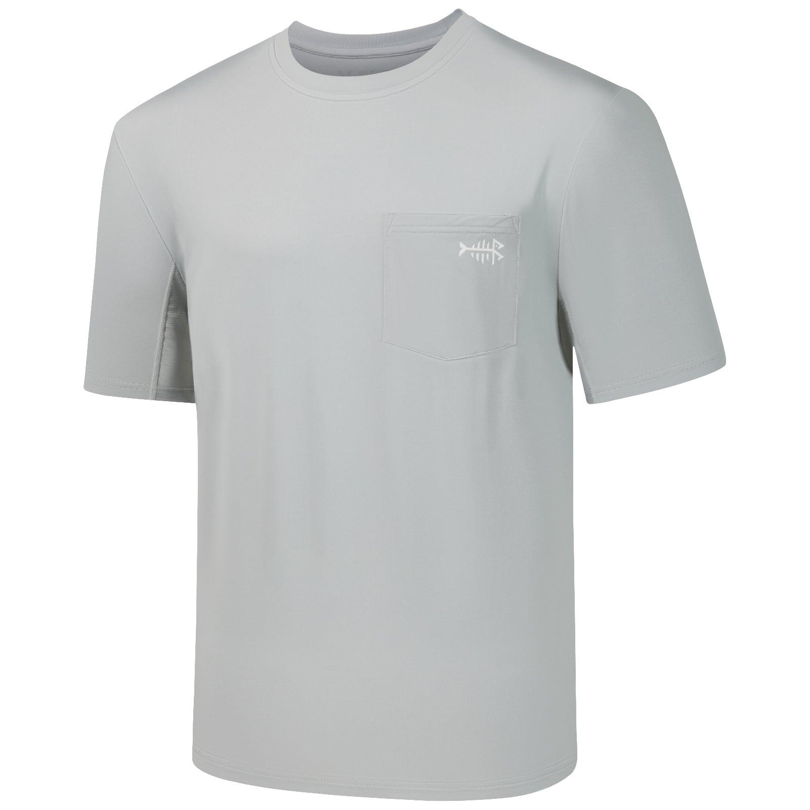 Men's UPF 50+ Short Sleeve Pocket T-Shirt FS26M - Bassdash