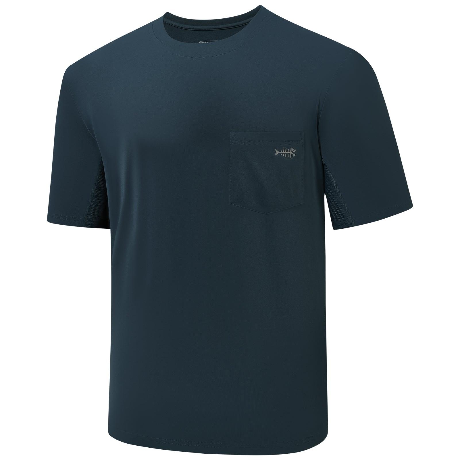 Men's UPF 50+ Short Sleeve Pocket T-Shirt FS26M - Bassdash