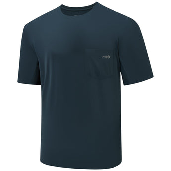 Men's UPF 50+ Short Sleeve Pocket T-Shirt FS26M - Bassdash