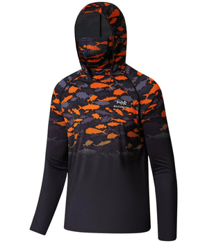 Youth UPF 50+ Hooded Sun Shirt with Mask - Bassdash