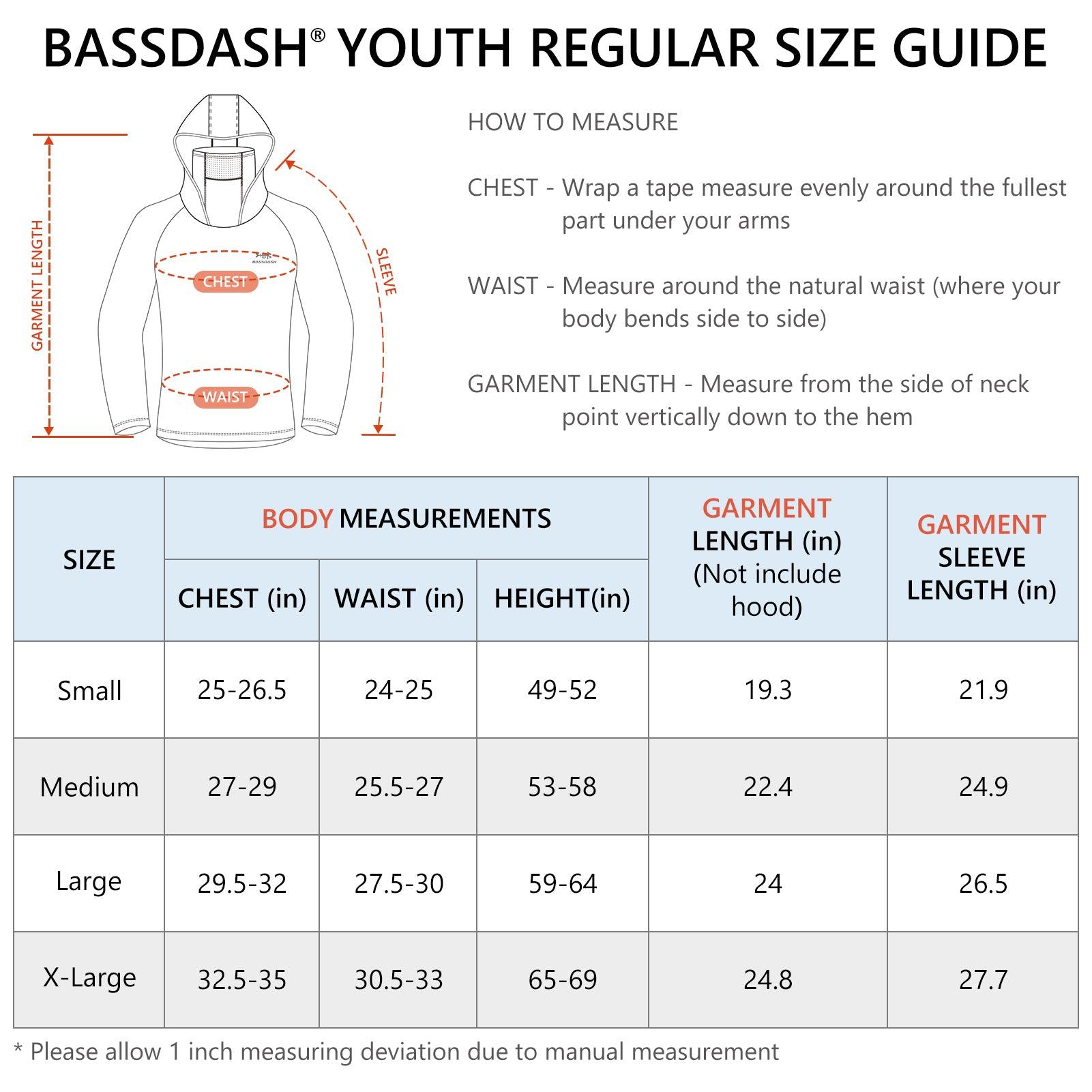 Youth UPF 50+ Hooded Sun Shirt with Mask - Bassdash