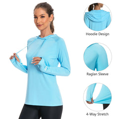 Women’s UPF 50+ LS Hoodie Shirt - Bassdash