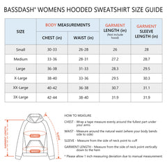 BASSDASH Women’s Fleece Hoodie with Neck Gaiter