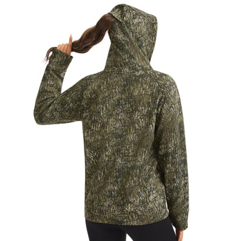 BASSDASH Women’s Fleece Hoodie with Neck Gaiter - Bassdash
#color_moss-wood-no-logo-at-sleeve