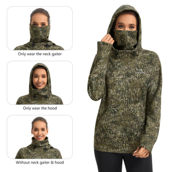 Women Fleece Hoodie 
#color_moss-wood-no-logo-at-sleeve