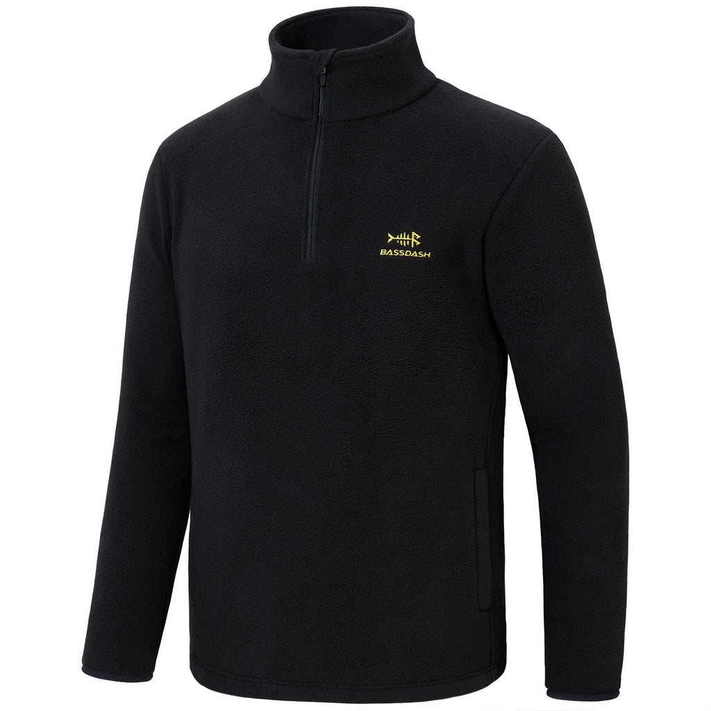 Mens fleece jacket 1 4 Zip Fleece Pullover - Bassdash