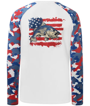 Men’s Fish Graphic Long Sleeve T-Shirts