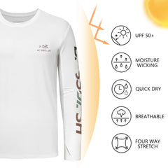 Men’s UPF 50+ Graphic UV Long Sleeve Shirts FS35M