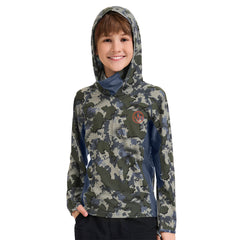 Youth UPF 50+ Hunting Hoodie Shirt with Neck Gaiter FS02Y