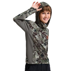 Youth UPF 50+ Hunting Hoodie Shirt with Neck Gaiter FS02Y