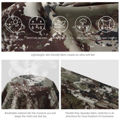 Youth UPF 50+ Hunting Hoodie Shirt with Neck Gaiter FS02Y