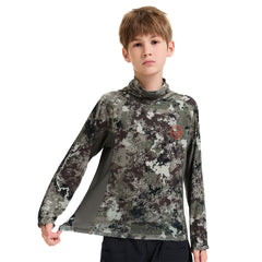 Youth UPF 50+ Hunting Hoodie Shirt with Neck Gaiter FS02Y