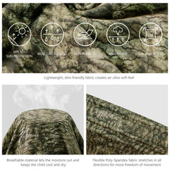 Youth UPF 50+ Hunting Hoodie Shirt with Neck Gaiter FS02Y