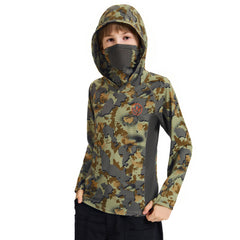 Youth UPF 50+ Hunting Hoodie Shirt with Neck Gaiter FS02Y