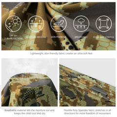 Youth UPF 50+ Hunting Hoodie Shirt with Neck Gaiter FS02Y