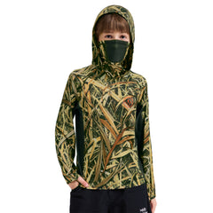 Youth UPF 50+ Hunting Hoodie Shirt with Neck Gaiter FS02Y