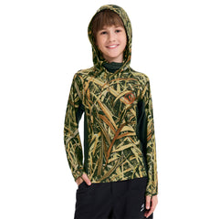 Youth UPF 50+ Hunting Hoodie Shirt with Neck Gaiter FS02Y